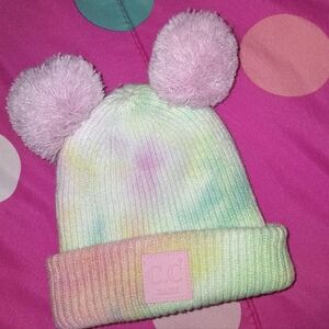 CC Boutique Pastel Pom-Pom Hat